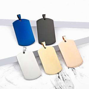 Blank Custom Logo Stainless Steel Metal <strong>Dog</strong> Pendant Pet ID <strong>Name</strong> Tags Wholesale Engraving Custom Logo Advertising Gift - Product Image 1