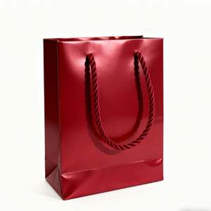 Sacs en papier d'art biodégradable et recyclable à prix d'usine, marque Spring, classiques, personnalisables, avec poignée en ruban, impression UV - Product Image 2