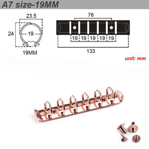 Nhà Máy Bán buôn 6-lỗ Vòng chất kết dính cơ chế thay thế Kit cho lá lỏng lẻo máy tính xách tay kế hoạch ràng buộc phụ kiện - Product Image 6