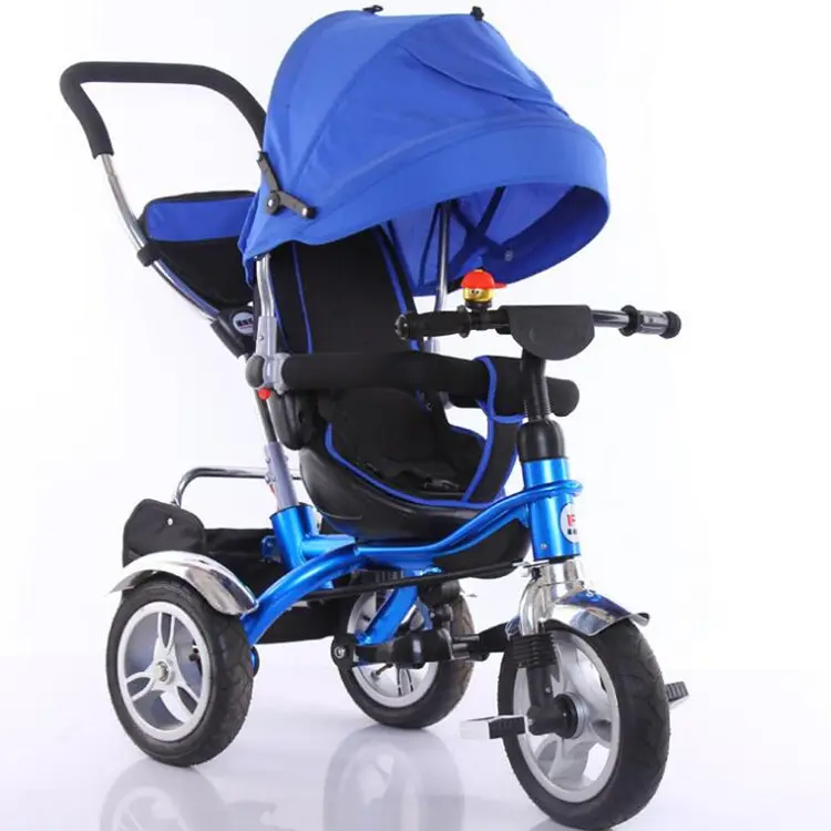 Offre Spéciale bébé tricycle vélo enfants pliant tricycle garde de sécurité et barre de poussée bébé tricycle