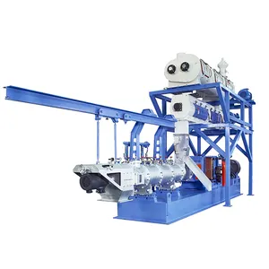 Flutuante Fish Food Pellet Processing Line Making Machinery Fish Feed Twin Screw Extrusora Fornecido Fish Farms Motores a Gasolina