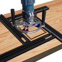 L-HT1108 multi-fonctionnel réglable dossier auxiliaire Guide Rail support bord tondeuse fraisage fente gravure outils de travail du bois