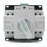 Saklar Transfer Otomatis Daya Ganda Rumah 220V Pengalih Otomatis ATS Switch 2P 4P 63A