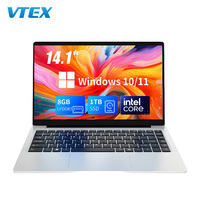 14.1 "IPS écran affaires Ultra mince ordinateurs portables ordinateur Win10/11 léger Portable ordinateur portable bureau étudiant bas prix