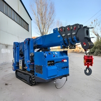 Mini-grue araignée personnalisable à moteur diesel, moteur Weichai, garantie 3 ans, grue hydraulique portable à commande à distance