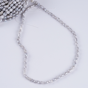 Ngọc trai nước ngọt 4-5mm màu xám chuỗi ngọc trai nước ngọt để bán - Product Image 2