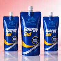 Pochette à bec verseur personnalisée pour l'emballage de boissons nutritives liquides, de suppléments énergétiques et de protéines, avec bouchon