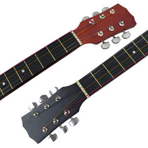 Guitarra acústica de madera de tilo <span class=keywords><strong>para</strong></span> principiantes, instrumento de 38 pulgadas de alta calidad, personalizado - Product Image 5