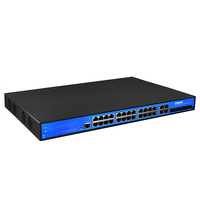 Switch de Capa 2 con Gestión OEM/ODM, 28 Puertos Gigabit Ethernet, Compatible con PoE-in, para Puntos de Acceso Inalámbricos, Redes Comerciales y de Oficina