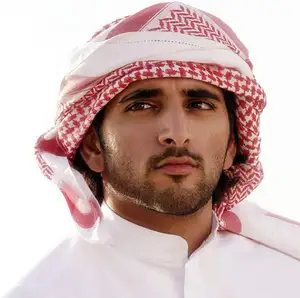 Adult Men Arab Head Scarf Keffiyeh Middle East Desert Shemagh Wrap Muslim Headwear Arabian Costume Accessories