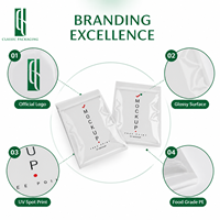 Sachet Doypack Personnalisable à Trois Soudures Latérales en PET+PE pour Impression Héliogravure, Qualité Alimentaire, Finition Mate, pour Emballage de Poudre de Café Drip