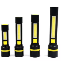 Lampe torche LED COB rechargeable à haute puissance, étanche IP67, solaire, portable pour le camping, batterie AA 1200mAh