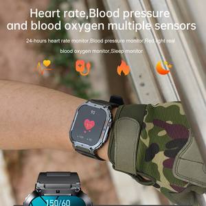 K57 PRO 1.96 pouces IPS 100 + plusieurs modes d'exercice 400mAh grande batterie BT appel musique Reloj Inteligente Hombre montre intelligente pour hommes - Product Image 4