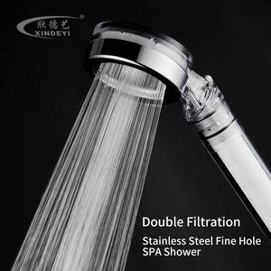 Modern Style 201 Edelstahl PC Doppel filtration Dusch kopf Hot Sales Factory Hersteller Badezimmer griff <span class=keywords><strong>Hand</strong></span> brause - Product Image 6