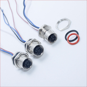 Connecteurs de câble électrique étanches filetés, <span class=keywords><strong>prise</strong></span> femelle argentée, connecteur Rj45 Cat6 8 broches - Product Image 4