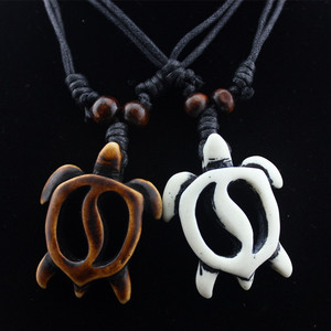 Đa-Phong Cách Cổ Rùa Vòng Cổ Cổ Điển Ox Xương Khắc Hình Học Rùa Mặt Dây Chuyền Áo Len Chuỗi Bán Buôn - Product Image 5