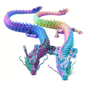2025 nuevo personalizado 3D impreso <span class=keywords><strong>dragón</strong></span> chino juguete Flexible artesanía luminosa artículo decorativo móvil articulado - Product Image 2