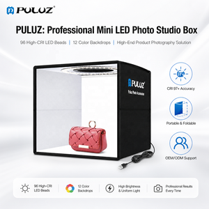Caja de Luz LED <span class=keywords><strong>PULUZ</strong></span> de 25CM para Fotografía, <span class=keywords><strong>Estudio</strong></span> Fotográfico para Fotografiar Joyas y Relojes, Dropshipping - Product Image 1