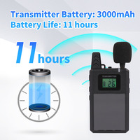Système de guide touristique sans fil Whisper Factory Headset Tour Simultaneous Interpretation System for Conference Translation 3000 mAh