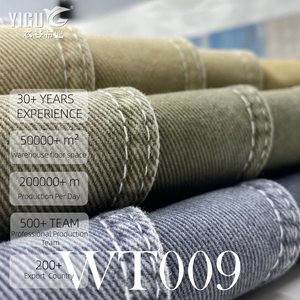 Non Stretch Combed 100% Cotton Woven Fabric 8*8 Left Twill Brushed Heavyweight Plain Dyed Textile 300-310gsm 150cm for Girls - Product Image 5