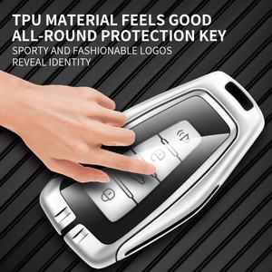 Funda Protectora para Llaves de Coche de Aleación de Zinc y Cuero, Fácil de Instalar, para Geely Coolray Atlas Boyue Nl3 Emgrand X7 Ex7 Suv Gt Gc9 Borui - Product Image 3