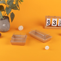 Boîte d'emballage en gros pour cadeaux et plats à emporter, en papier écologique, design coréen, pour sandwichs et gâteaux de Noël végétaux
