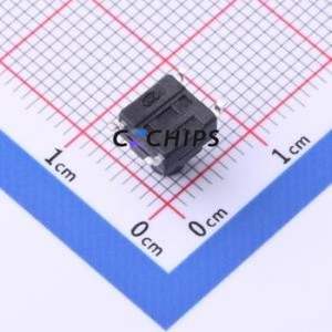 TS-KG10GS-BB75F Tactile Switch SMD-4P,6.2x6.2mm Switch Single Pole Single Throw Round Button 2.5N Vertical Mount - Product Image 2