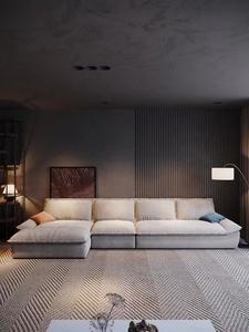 Minimalist Master Italian Light Luxury Technology Fabric Sofa Simple Modern Living Room Nordic <strong>Corner</strong> Sofa <strong>Small</strong> <strong>Unit</strong> - Product Image 2