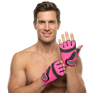 Gants de cyclisme demi-doigts en cuir Alpha Racing personnalisés SAAR INDUSTRIES OEM ODM, légers, respirants et antidérapants avec protection de la paume - Product Image 1