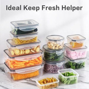 EASGA Boîte de conservation des aliments pour réfrigérateur de cuisine Ensembles de récipients hermétiques avec couvercles Boîte de rangement pour fruits et légumes - Product Image 6