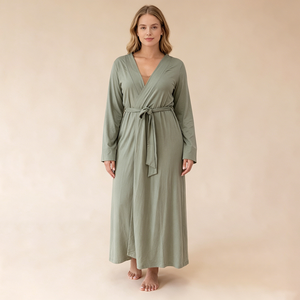 Hongbo Luxury Robes Women Elegant Long Nightgown Softest <strong>Dressing</strong> <strong>Gown</strong> Long Sleeve Night <strong>Gown</strong> with logo Nightgowns for Fat Women - Product Image 2