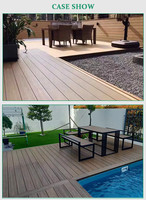 Revêtement de terrasse en WPC à motif vertical résistant, revêtement composite anti-décoloration, longue durée de vie pour jardin et patio