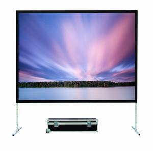 Écran de projection et support, JWSIT Écran de cinéma extérieur de 135 pouces - Écran de projection extérieur en PVC à 3 couches amélioré 16:9 - Product Image 2