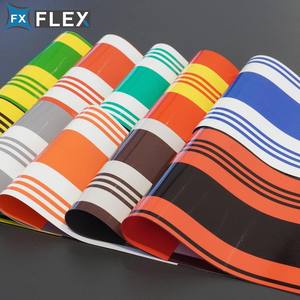 Lona de PVC Resistente FLFX con Rayas, Impermeable y Resistente al Fuego, Material para Toldos de Patio - Product Image 4