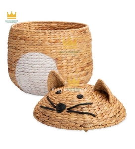 Cestas de Almacenamiento de Jacinto de Agua a Precio Económico con Diversas Formas de Animales Adorables para Organizar el Dormitorio de los Niños - Product Image 4