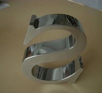Enseigne murale personnalisée en acier inoxydable finition miroir, lettres en métal, lettres 3D en titane doré pour entreprise, Letras Metalicas