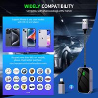 Adaptateur sans fil CarPlay USB OEM ODM avec prise en charge Android et iPhone, Bluetooth, ajustement universel pour les voitures