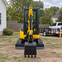 Pengiriman Gratis Mini Excavator Epa Mesin Kubota 3.5 Ton Crawler Micro Digger 1 Ton 2 Ton Excavator Kecil Pertanian untuk Dijual