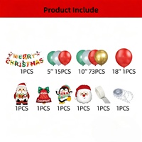 Nouvel ensemble de ballons de Noël et du Nouvel An, pour centres commerciaux familiaux, décorations de fêtes, accessoires, ballons de fête