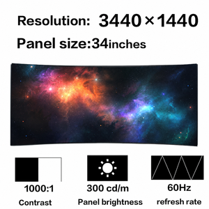 New A+ 34 Inch No Touch 3440x1440 LM340UW3-SSA1 for Business <b>Monitor</b> Durable LCD Panel - Product Image 1