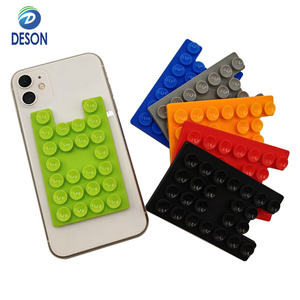 Deson in Silicone morbido ventosa custodia per iPhone Android piastra adesivo montato staffa per telefoni cellulari carte di credito in gomma - Product Image 1