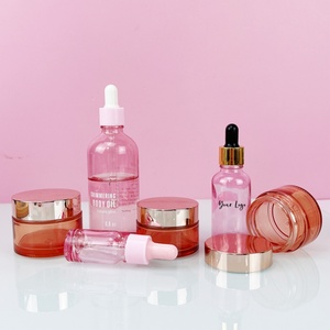 15ml 30ml Bamboo Massager Essential Oil Facial Serum pink Glass <b>Dropper</b> Oil <b>Bottle</b> With Pipettes <b>Dropper</b> - Product Image 4