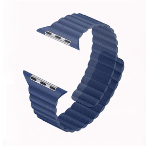 Ajustable magnético genuino lazo de cuero para Apple Watch banda 42mm 38mm 40mm 44mm correa de pulsera de enlace para Iwatch 1, <span class=keywords><strong>2</strong></span>, <span class=keywords><strong>3</strong></span>, 4 - Product Image 4