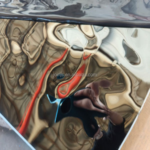 Ss 201 304 430 Pvd Color Gold Mirror Water Wave Stainless <strong>Steel</strong> Stamped Ripple Sheet for Wall Panel Ceiling Decoration - Product Image 5
