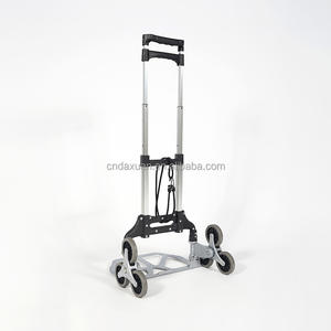 Portable 4 roues en aluminium chromé chariot Durable pliable chariot de Transport à main chariot pliant bagages Cargo Shopping - Product Image 6