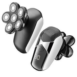 Recargable impermeable cráneo para hombre kit de aseo máquina de afeitar de la cabeza de afeitar peluquería para hombres de afeitar eléctricas. - Product Image 4