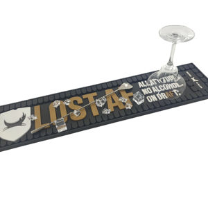 Support des ventes directes d'usine Tapis de bar personnalisé OEM Sous-verre antidérapant réutilisable en PVC souple écologique pour hôtel restaurant usage domestique - Product Image 3