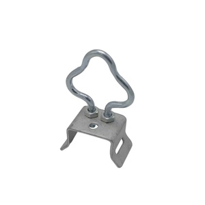 YK-14 Crochet d'ancrage en anneau pour FTTH, en acier galvanisé à chaud, crochet de suspension 4kN, support de câble de descente pour poteau de ligne de fibre optique aérienne - Product Image 1