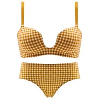 Soutien-gorge bikini pour femme, rouge, respirant, à coupe 3/4, sans armatures, push-up, bretelles réglables, non doublé, sexy, motif uni, pour adultes