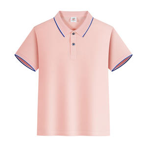 Vente d'usine en Chine, chemise polo pour enfants, 60% coton, 40% fibre, logo personnalisé, 200 grammes, t-shirt polo pour enfants - Product Image 6